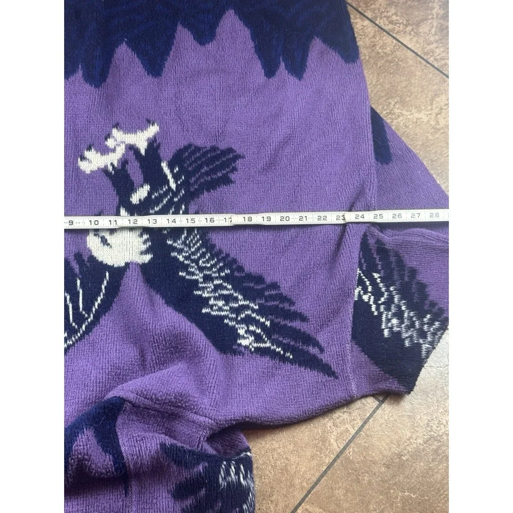 Vintage Ruminahui Wool Eagle Full Zip Large